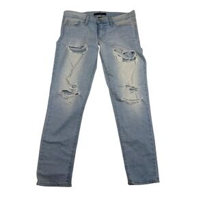 Flying Monkey Platinum Light Wash Distressed Skinny Jeans Mens‎ 26 Made in USA